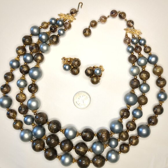 Original by Robert Jewelry - Original by Robert Necklace and Earrings Set Vintage
